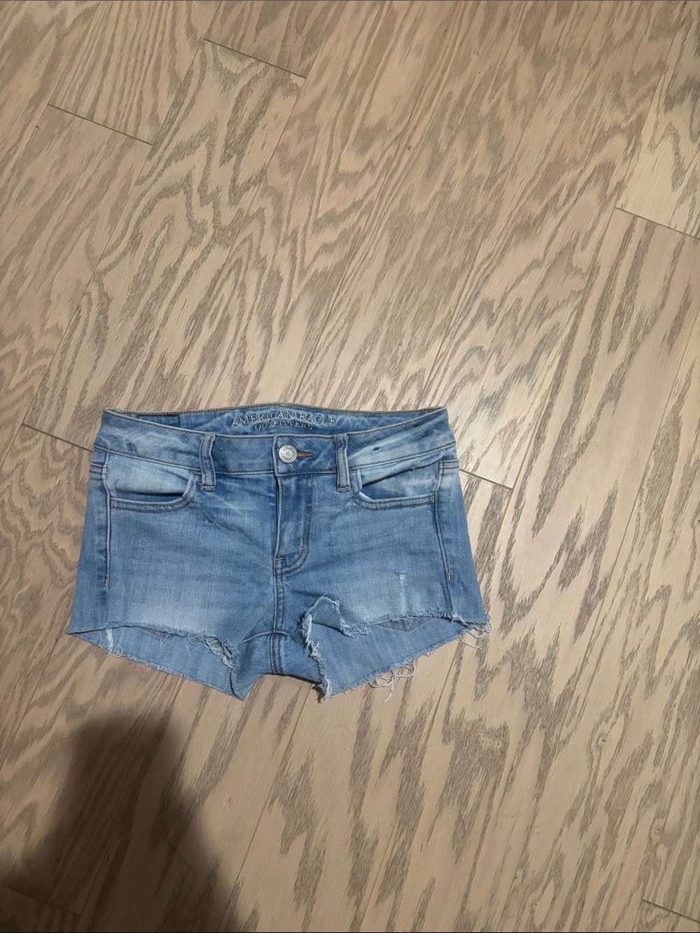 American Eagle  Light Blue Denim super stretch vintage collection cutoff Shorts